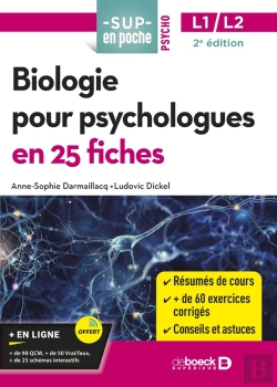Bertrand.pt - Sup En Poche : Biologie Pour Psychologues En 25 Fiches : Licence 1 Et 2