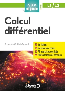 Bertrand.pt - Sup En Poche : Calcul Différentiel ; L1-L2