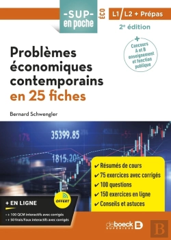 Bertrand.pt - Sup En Poche : Problèmes Économiques Contemporains En 25 Fiches : Pour Prépa, Licences 1 Et 2
