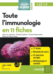 Sup En Poche : Toute L'Immunologie En 11 Fiches : Licences 2 Et 3