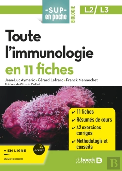 Bertrand.pt - Sup En Poche : Toute L'Immunologie En 11 Fiches : Licences 2 Et 3