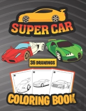 Super Car Coloring Book ( 35 Drawings)