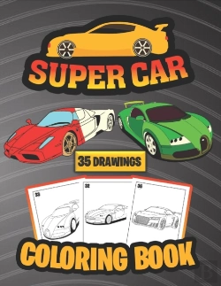 Bertrand.pt - Super Car Coloring Book ( 35 Drawings)