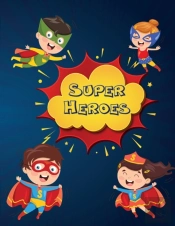 Super Heroes Scissor Skills Activity Book For Kids (Color &Amp; Cut)