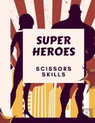 Super Heroes Scissors Skills Book