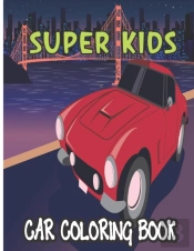 Super Kids Car Coloring Book