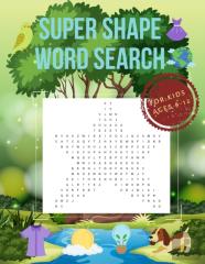 Super Shape Word Search For Kids Ages 9-12