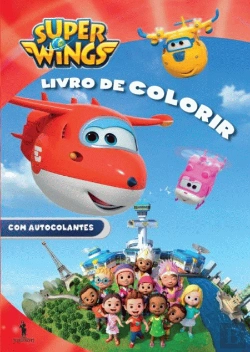Bertrand.pt - Super Wings - Livro de Colorir com Autocolantes