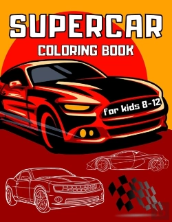 Bertrand.pt - Supercar Coloring Book For Kids 8-12