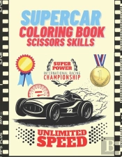 Supercar Coloring Book Scissors Skills!