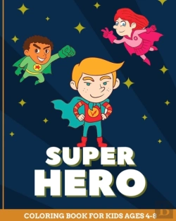 Bertrand.pt - Superhero Coloring Book For Kids Ages 4-8