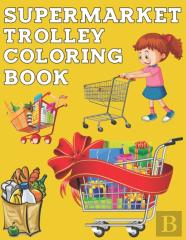 Supermarket Trolley Coloring Book