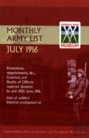 Supplement To The Monthly Army List July 1916
