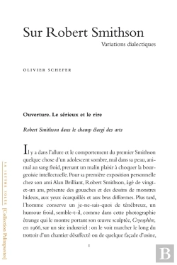 Bertrand.pt - Sur Robert Smithson : Variations Dialectiques