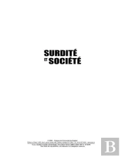 Surdité Et Société