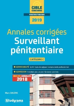 Bertrand.pt - Surveillant Pénitentiaire ; Annales Corrigées ; Catégorie C (Concours 2019)