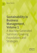 Sustainability In Business Management, Volume 1