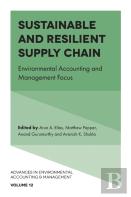Sustainable And Resilient Supply Chain