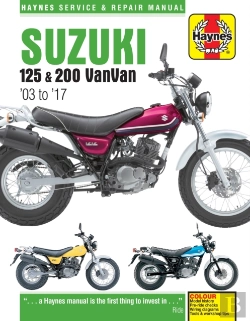 Bertrand.pt - Suzuki Rv125/200 Vanvan (03 - 17) Haynes Repair Manual