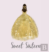 Sweet Sixteen Guest Book, Party Guest Book, Birthday Party Guest Book To Sign