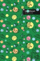Sweetheart Lifestyle Journal, Blank Write-In Notebook, Dotted Lines, Wide Ruled, Medium Size (A5) 6 X 9 In (Green)