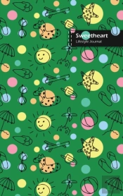 Sweetheart Lifestyle Journal, Blank Write-In Notebook, Dotted Lines, Wide Ruled, Medium Size (A5) 6 X 9 In (Green)