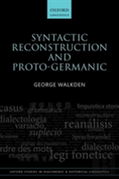 Syntactic Reconstruction And Proto-Germanic