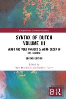 Syntax Of Dutch Volume Iii