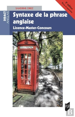 Bertrand.pt - Syntaxe De La Phrase Anglaise : Licence-Master-Concours (2e Édition)