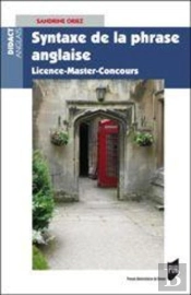 Syntaxe De La Phrase Anglaise ; Licence-Master-Concours