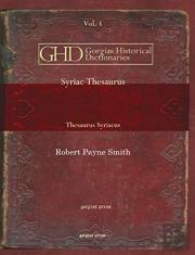 Syriac Thesaurus (Vol 3)