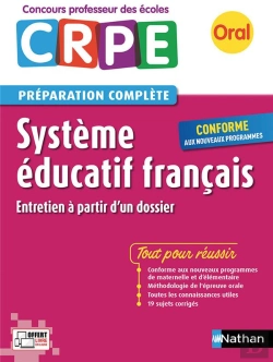 Bertrand.pt - Systeme Educatif Francais - Oral 2017 (Preparationcomplete) - Concours Professeur Des Ecoles
