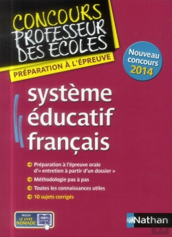 Bertrand.pt - Systme Educatif Francais Epreuve Orale - Concours Professeur Des Ecoles - 2014