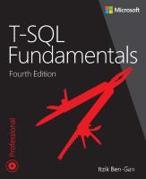 T-Sql Fundamentals