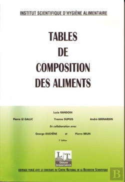 Bertrand.pt - Tables De Composition Des Aliments