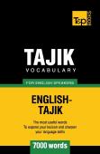 Tajik Vocabulary For English Speakers - 7000 Words