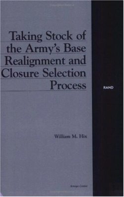 Bertrand.pt - Taking Stock Of The Army'S Base Realignment And Closure Selection Process