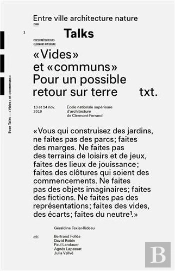 Talks : Vides Et Communs