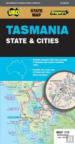 Bertrand.pt - Tasmania State & Cities Map 719 9th Ed (Waterproof)