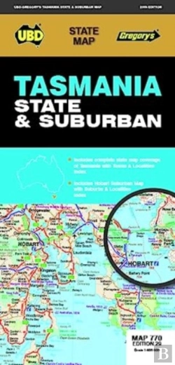 Bertrand.pt - Tasmania State & Suburban Map 770 29th Ed