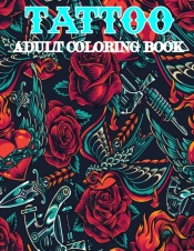 Tattoo Adult Coloring Book
