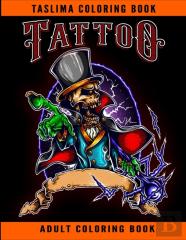 Tattoo Adult Coloring Book