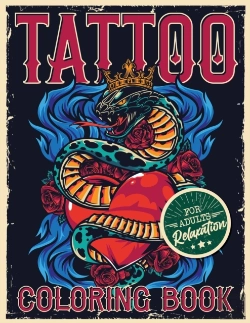 Bertrand.pt - Tattoo Coloring Book For Adults Relaxati