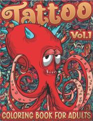 Tattoo Coloring Book For Adults Volume 1