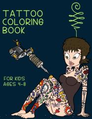Tattoo Coloring Book For Kids Ages