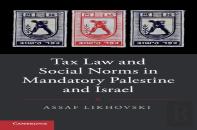 Tax Law And Social Norms In Mandatory Palestine And Israel