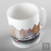 Taza Corazones De Gofre