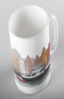 Taza Corazones De Gofre