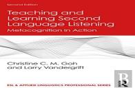 Teaching And Learning Second Language Listening