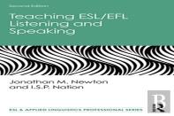 Teaching Esl/Efl Listening And Speaking